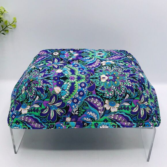 Microwave Takeout Container Cozy! Cozy For Takeout Purple Green Paisley Print - Picture 5 of 5